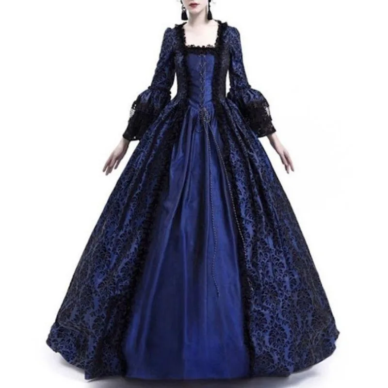 Ansicht 3 — Kleid – Viktorianischer Stil blau