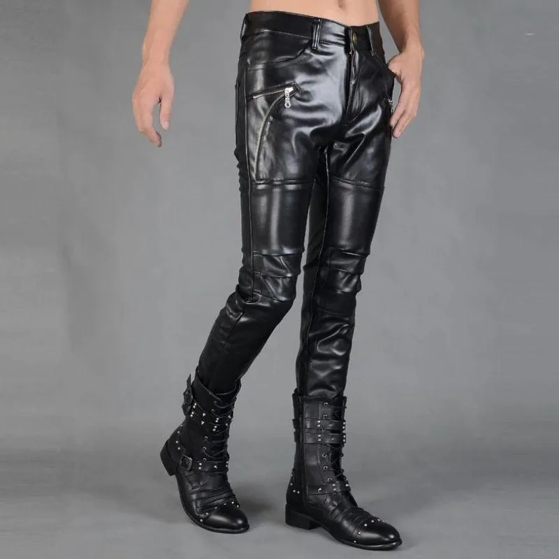 Ansicht 4 — Hose – Punk Kunstleder