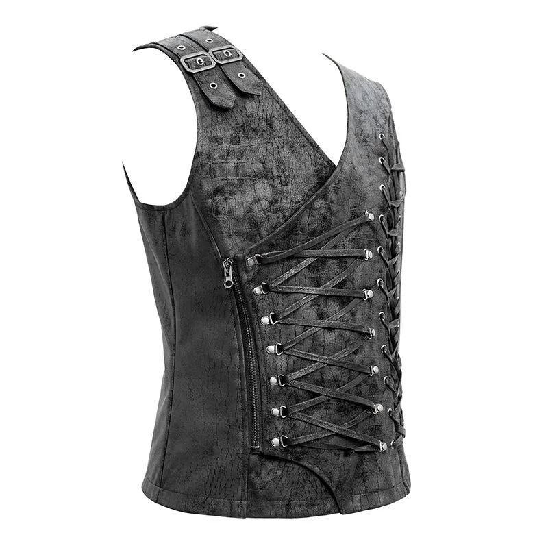 Ansicht 8 — Steampunk-Korsett für Herren – asymmetrisch