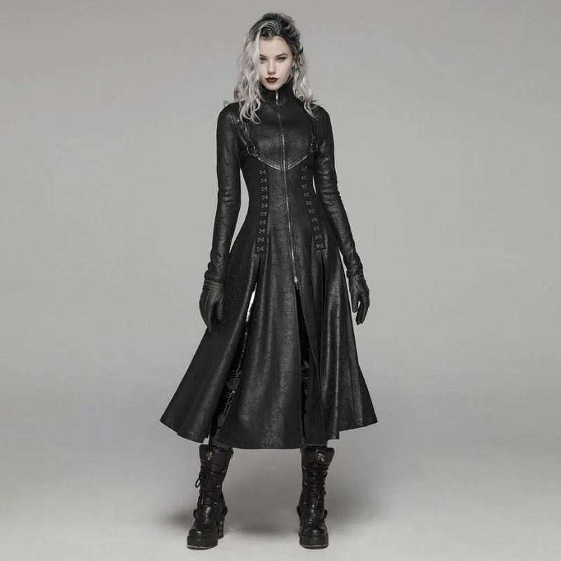 Steampunk-Mantel – Gothic aus PU-Kunstleder