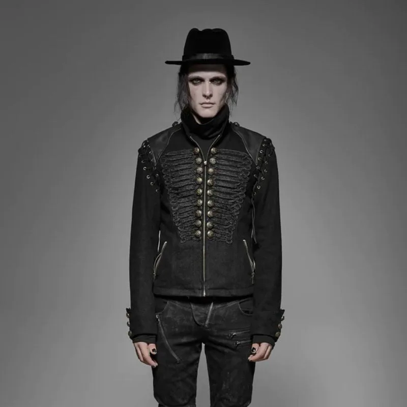 Ansicht 2 — Jacke für Herren – Gothic Militärstil Offiziersstil