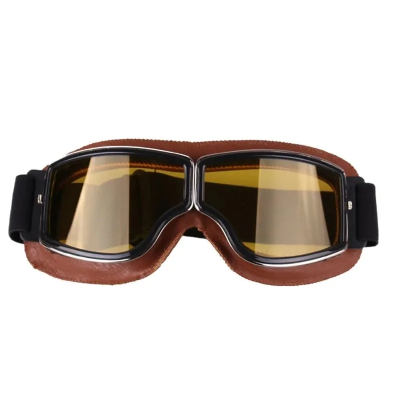 Ansicht 6 — Steampunk-Brille – Retro Motorradstil