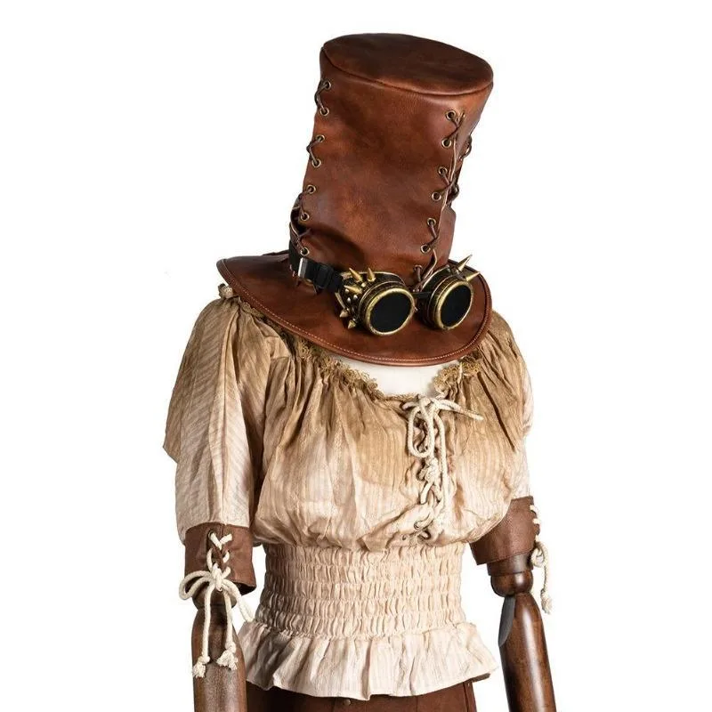 Ansicht 2 — Steampunk-Hut – Vogelscheuchenstil