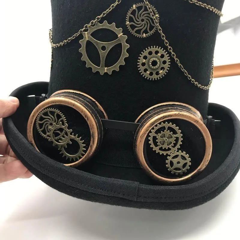 Ansicht 5 — Steampunk-Hut – Zylinder