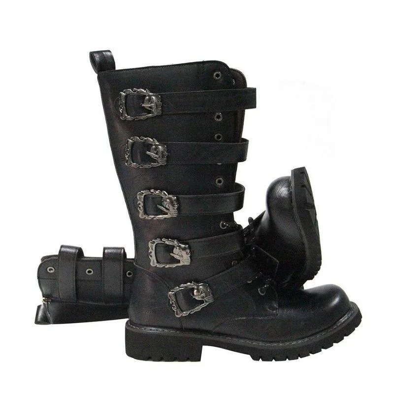 Ansicht 3 — Steampunk-Stiefel für Herren – aus PU