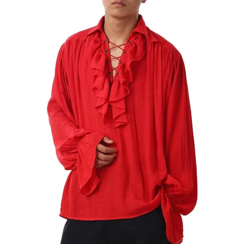 Ansicht 2 — Steampunk-Hemd für Herren – rot