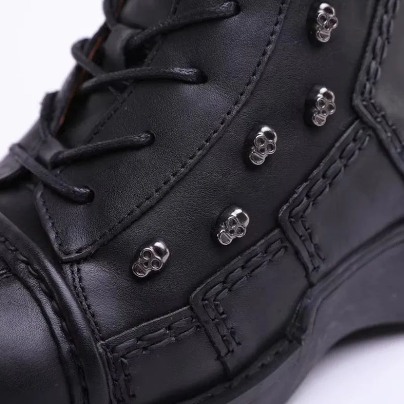 Ansicht 4 — Stiefeletten für Herren – Motorradstil aus Leder