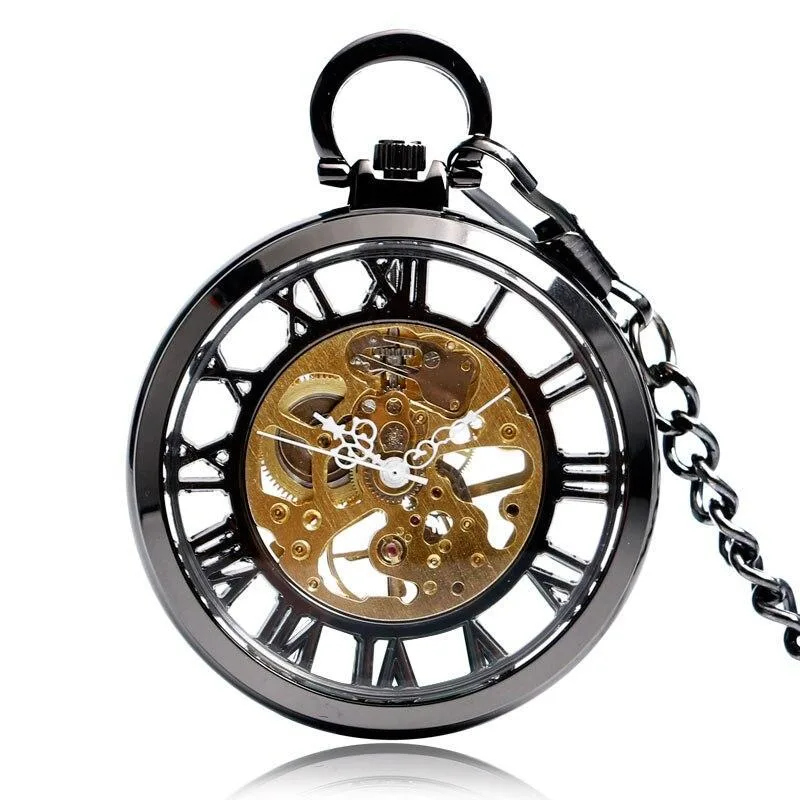 Steampunk-Taschenuhr – Transparent