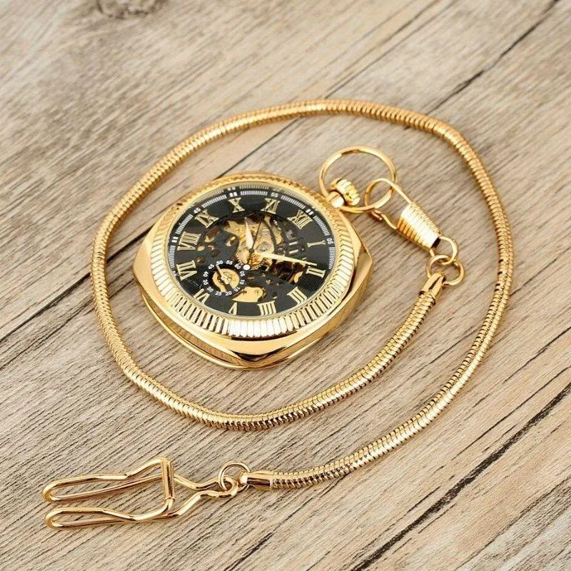 Ansicht 4 — Taschenuhr – quadratisch antik-look