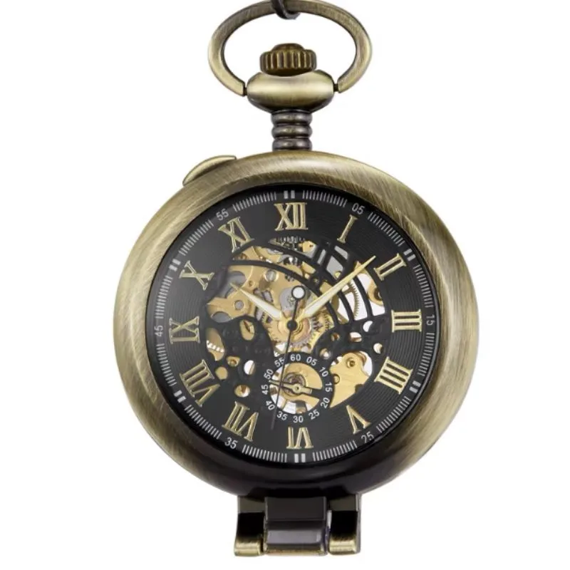 Ansicht 3 — Steampunk-Taschenuhr – mechanisch