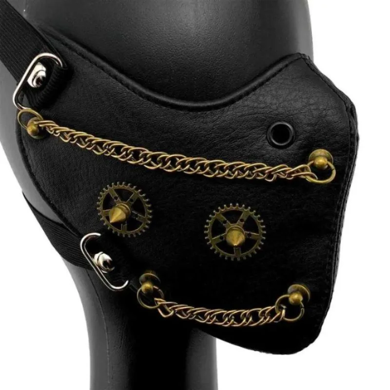 Ansicht 2 — Steampunk-Mundmaske als Kostümaccessoire