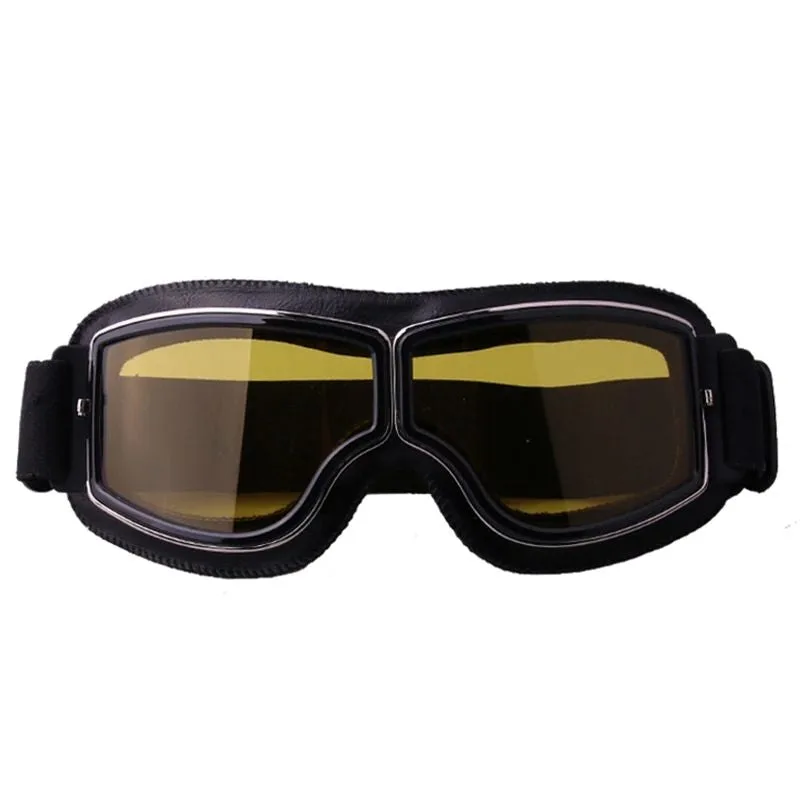 Ansicht 3 — Steampunk-Brille – Retro Motorradstil