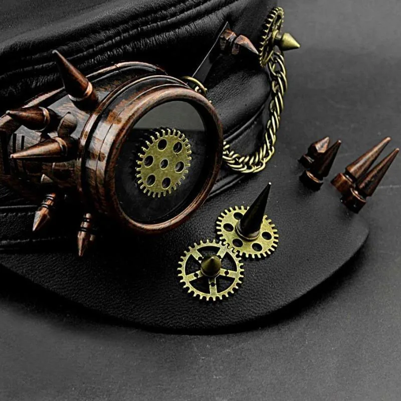 Ansicht 4 — Steampunk-Hut – Militärstil