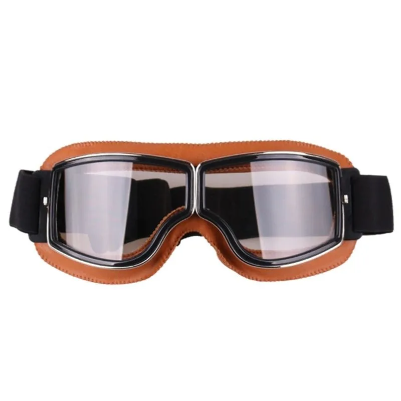 Ansicht 7 — Steampunk-Brille – Retro Motorradstil