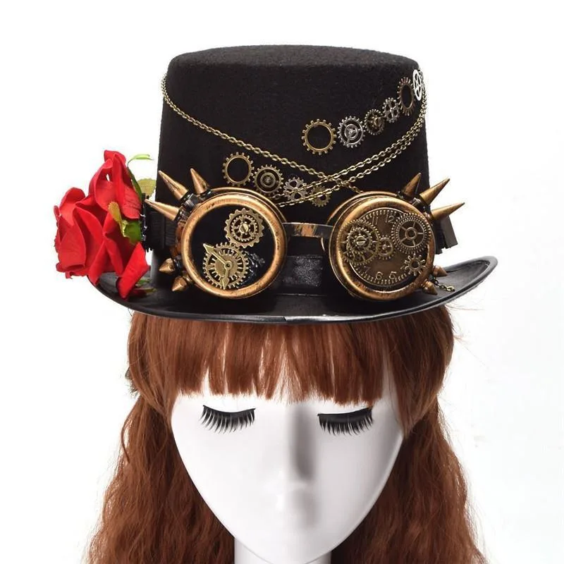 Ansicht 2 — Steampunk-Hut für Damen – Zylinder