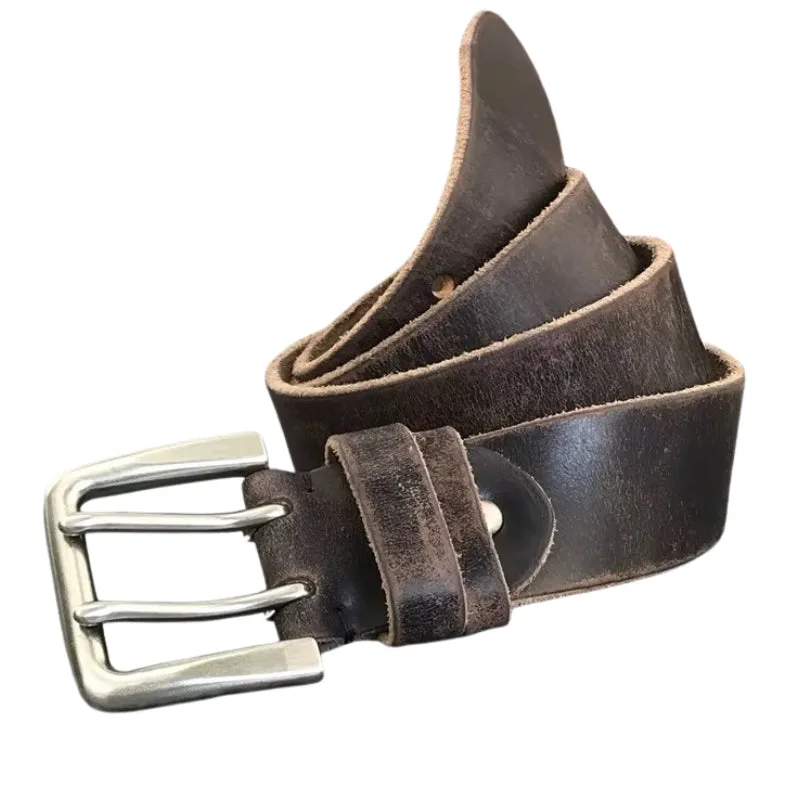 Ansicht 10 — Gürtel – braun aus Leder Antik-Finish