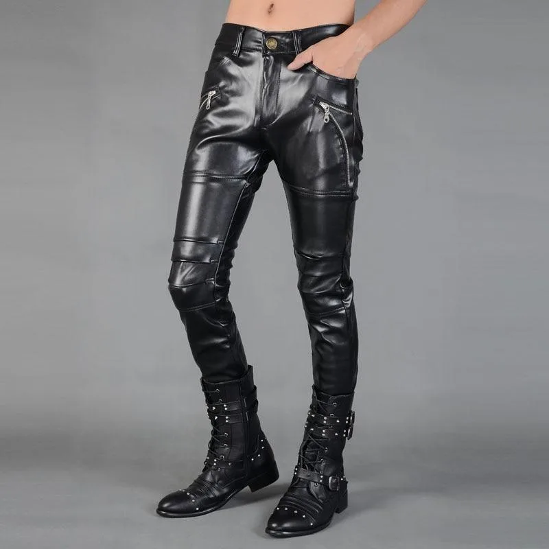 Ansicht 2 — Hose – Punk Kunstleder