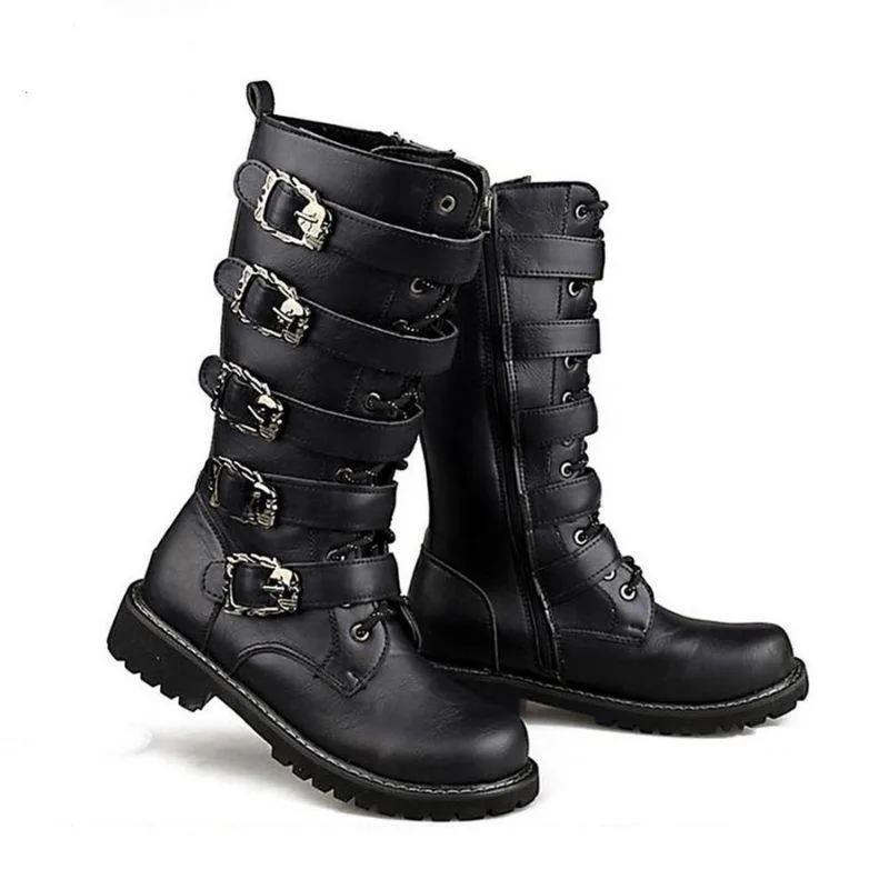 Ansicht 7 — Steampunk-Stiefel für Herren – aus PU