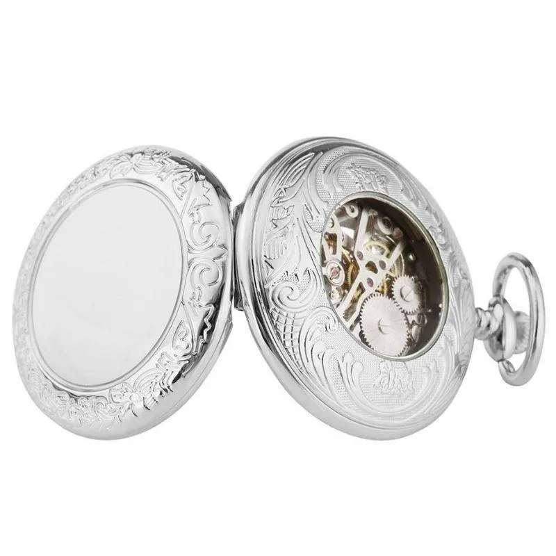 Ansicht 5 — Steampunk-Taschenuhr – antik-look silberfarben