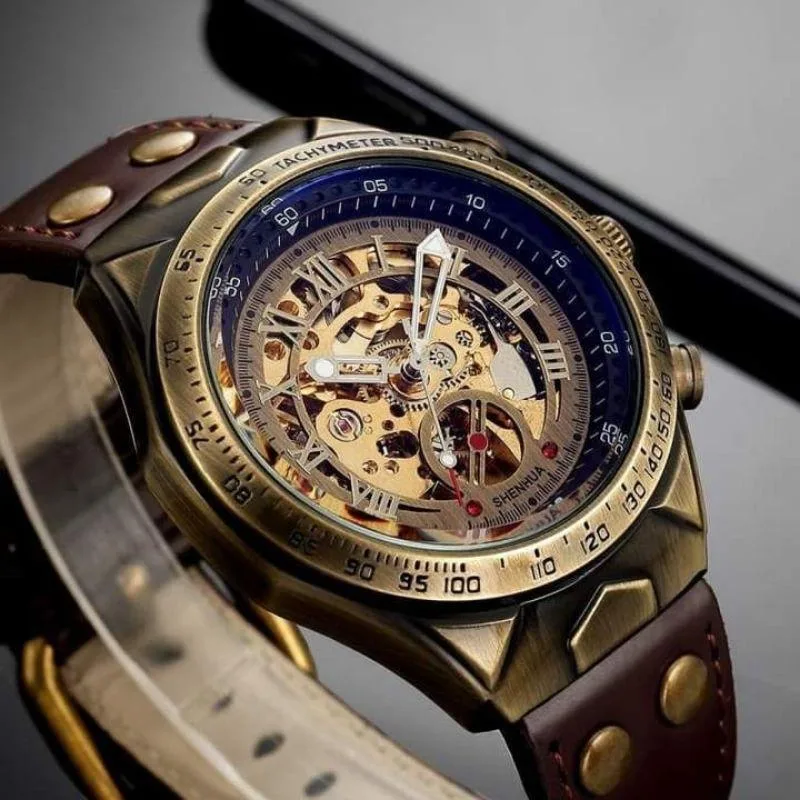 Ansicht 9 — Steampunk-Uhr – Skelett