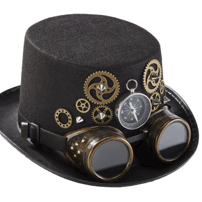 Steampunk-Hut – mit Mechanische Motive