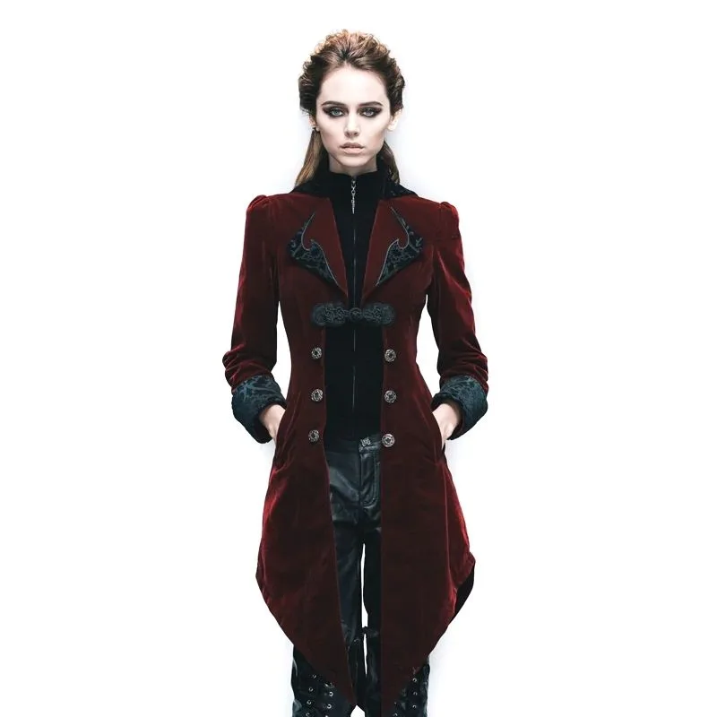 Steampunk-Jacke – rot