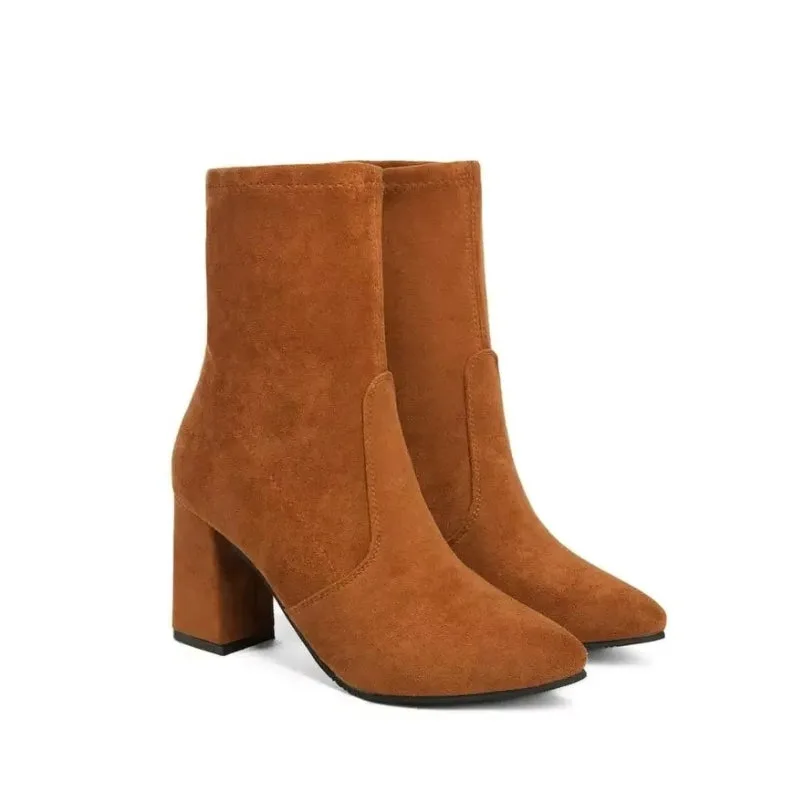 Ansicht 7 — Stiefeletten – Absatz aus Wildleder