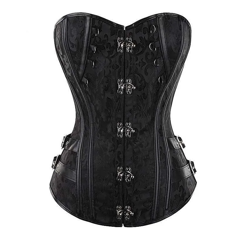 Steampunk-Korsett – schwarz