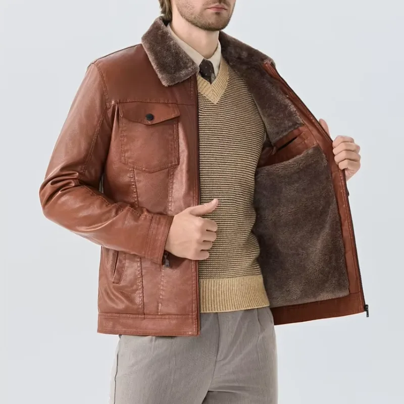 Ansicht 5 — Jacke für Herren – Fliegerstil Kragen Fell