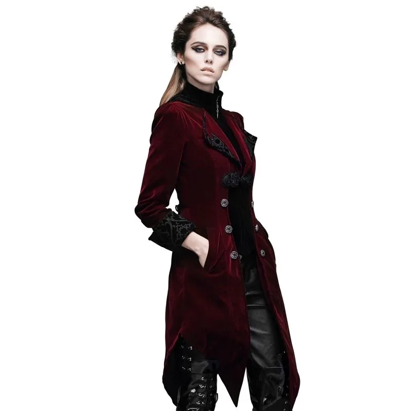 Ansicht 3 — Steampunk-Jacke – rot