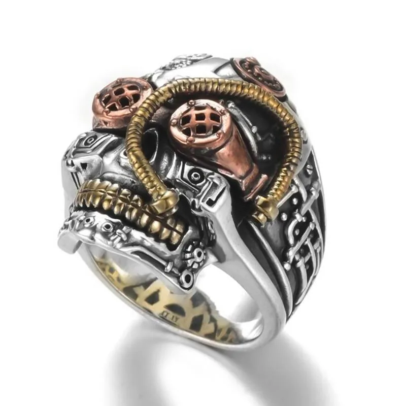 Ansicht 5 — Steampunk-Ring – Totenkopf – Modell 2