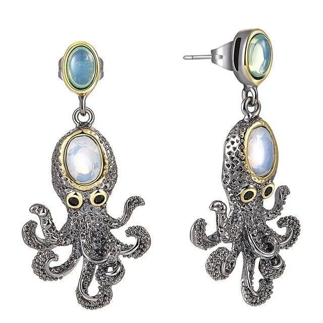 Ansicht 7 — Steampunk-Ohrringe – Oktopus