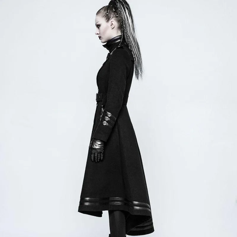 Ansicht 6 — Mantel für Damen – lang schwarz Gothic