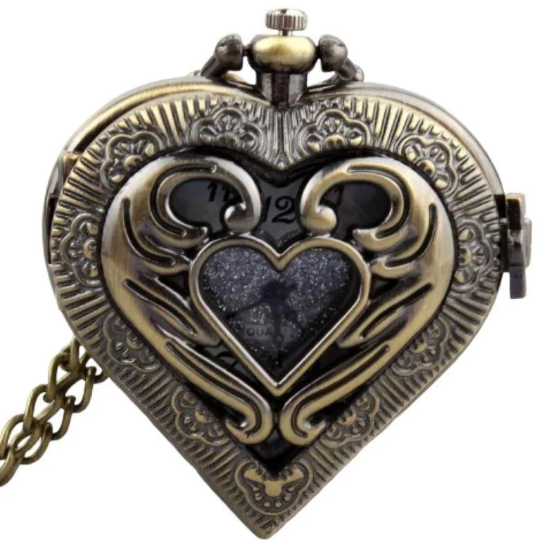 Steampunk-Taschenuhr – Herz