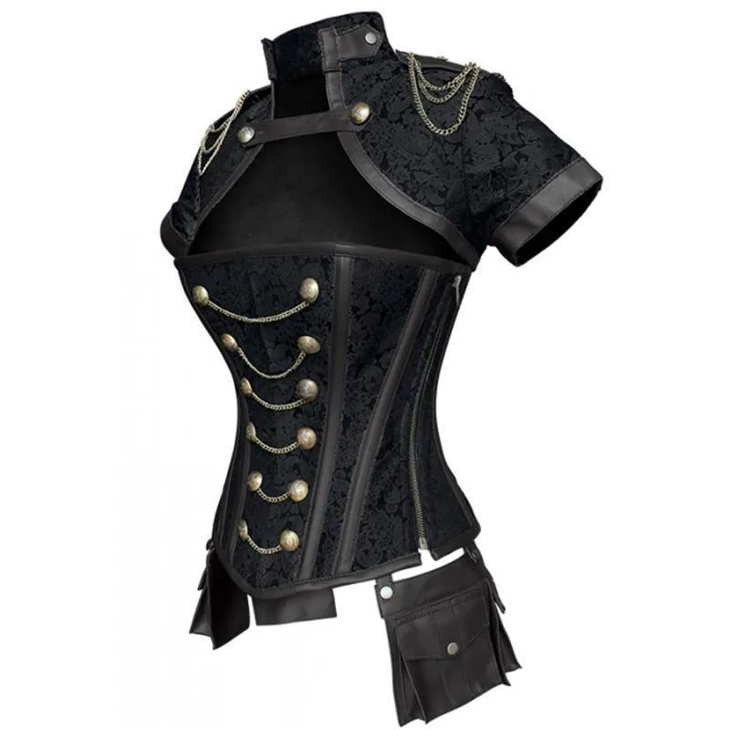 Ansicht 2 — Steampunk-Korsett für Damen – Gothic