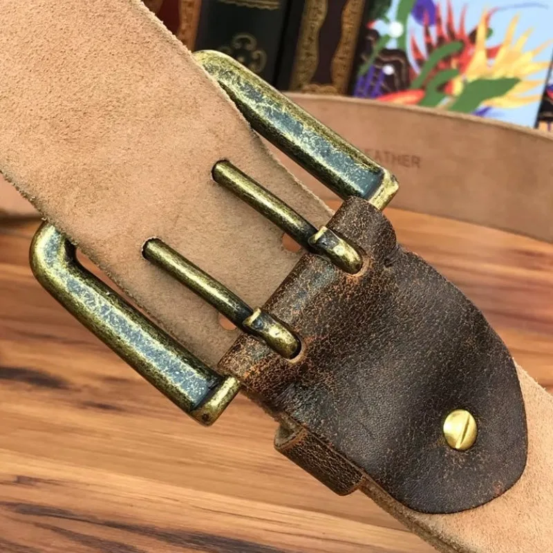 Ansicht 4 — Gürtel – braun aus Leder Antik-Finish