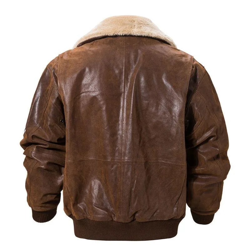 Ansicht 11 — Steampunk-Jacke – Fliegerstil aus Leder