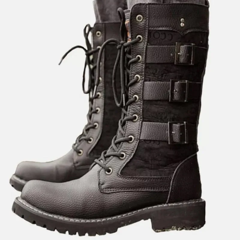 Ansicht 7 — Steampunk-Stiefel – Motorradstil