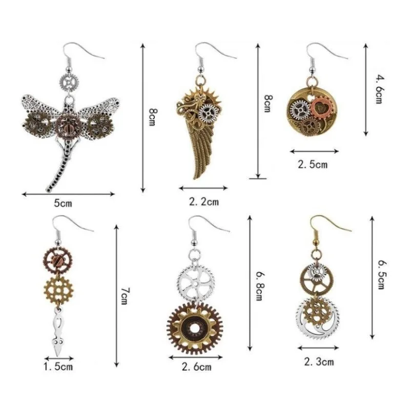 Ansicht 3 — Steampunk-Ohrringe