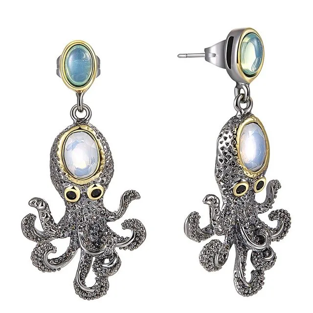 Ansicht 5 — Steampunk-Ohrringe – Oktopus