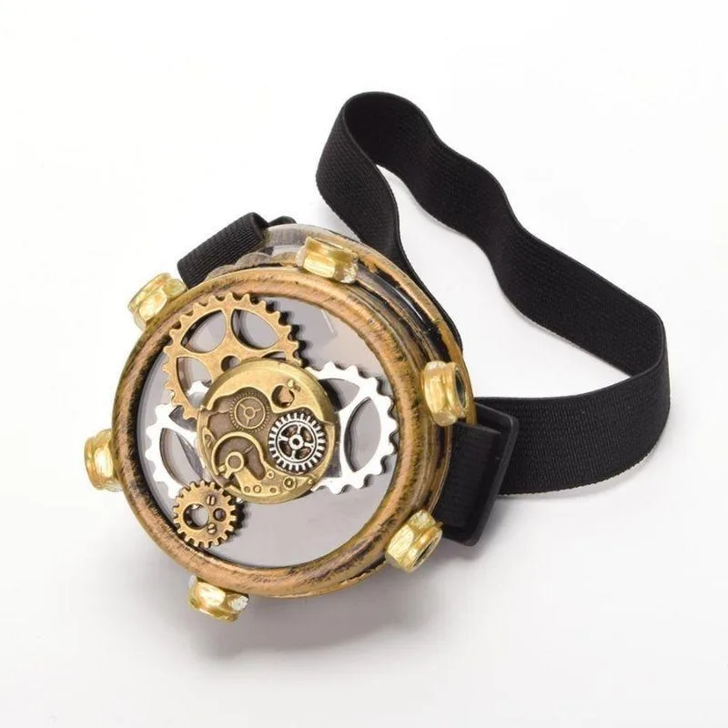 Steampunk-Monokel – Bronzefarben