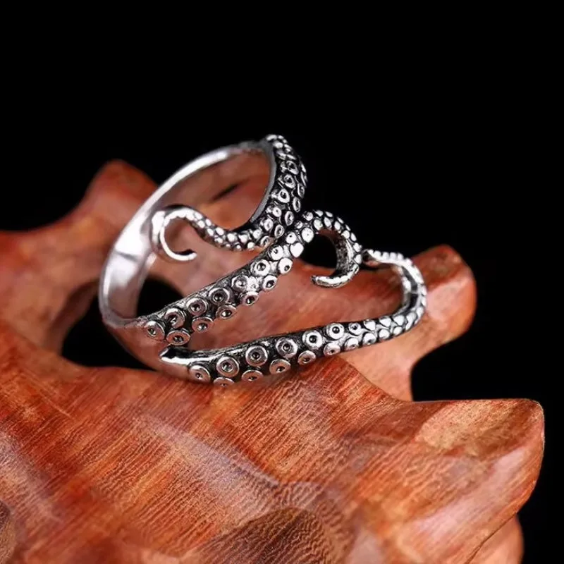 Ansicht 3 — Steampunk-Ring – Kraken