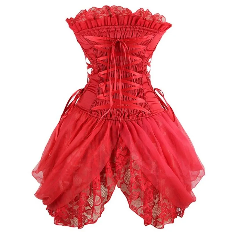 Ansicht 5 — Korsett für Damen – Retro rot