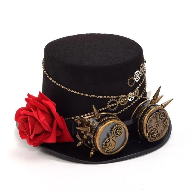 Steampunk-Hut für Damen – Zylinder