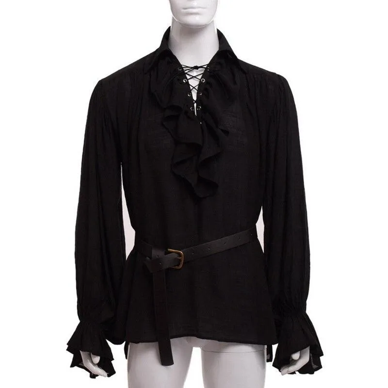 Ansicht 2 — Steampunk-Hemd für Herren – schwarz
