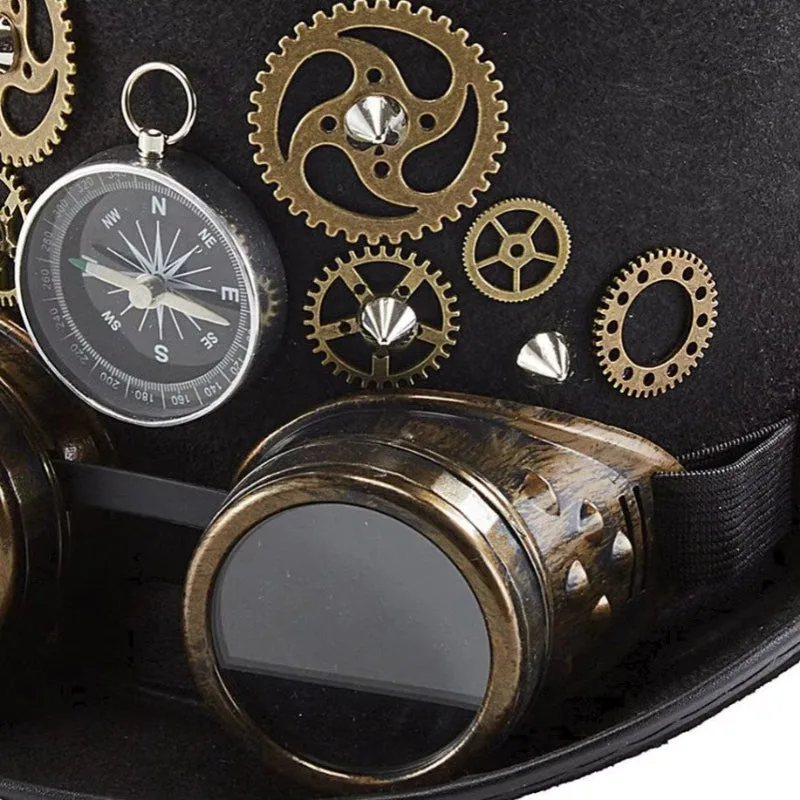 Ansicht 5 — Steampunk-Hut – mit Mechanische Motive