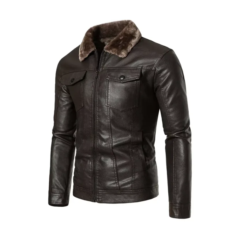 Ansicht 4 — Jacke für Herren – Fliegerstil Kragen Fell