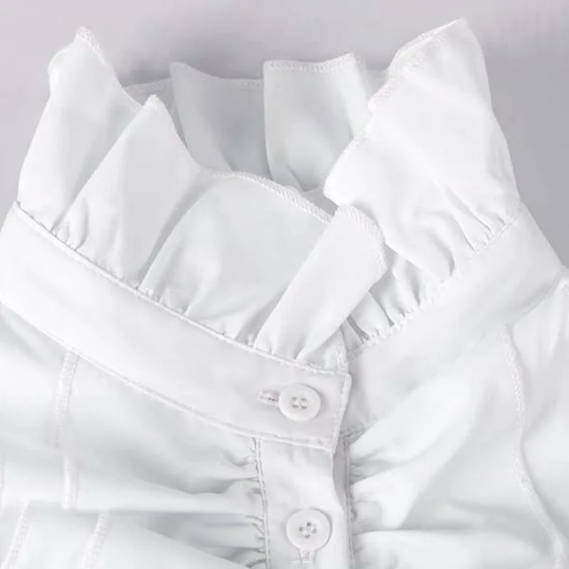Ansicht 4 — Steampunk-Bluse für Damen – weiß