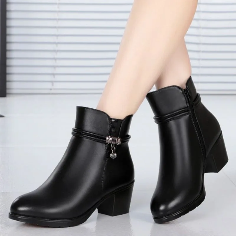 Ansicht 6 — Stiefeletten – aus PU schwarz Absatz 5 cm