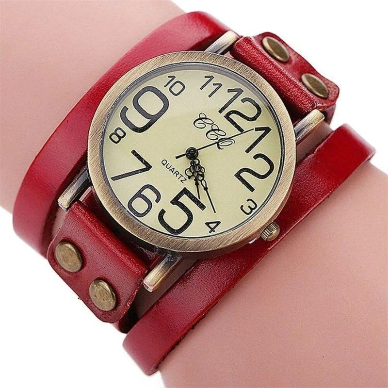 Ansicht 4 — Steampunk-Armbanduhr – 3 Lagen